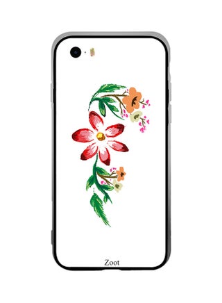 Thermoplastic Polyurethane Protective Case Cover For Apple iPhone SE Floral Green Red - v1531845581/N15792161A_1