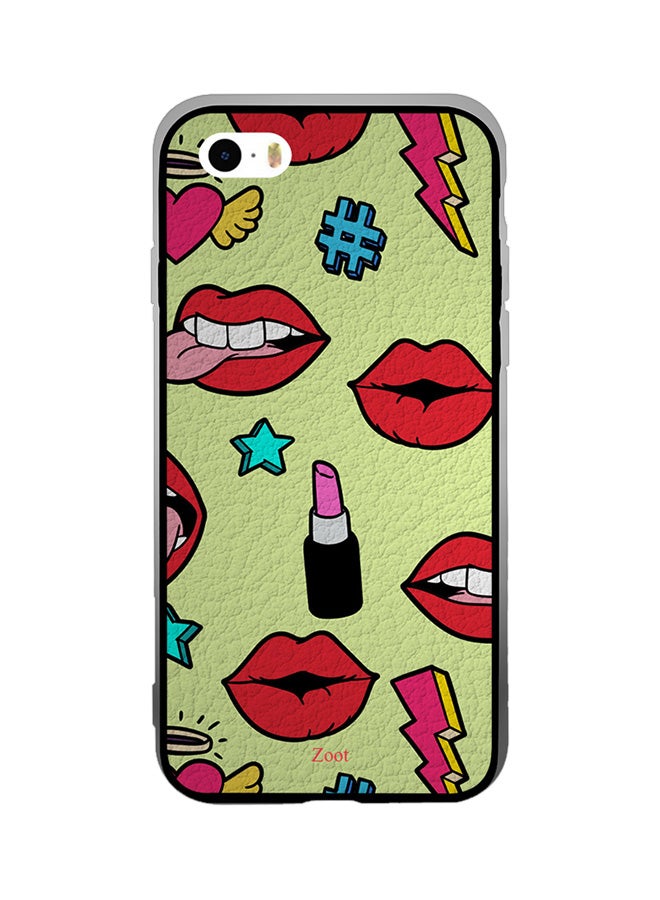 Zoot Thermoplastic Polyurethane Protective Case Cover For Apple iPhone SE Kiss And Lips 