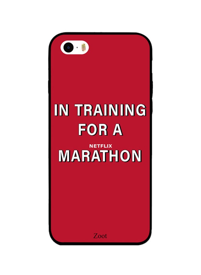 Zoot - Thermoplastic Polyurethane Protective Case Cover For Apple iPhone 5S In Training For A Netflix Marathon - Image 1