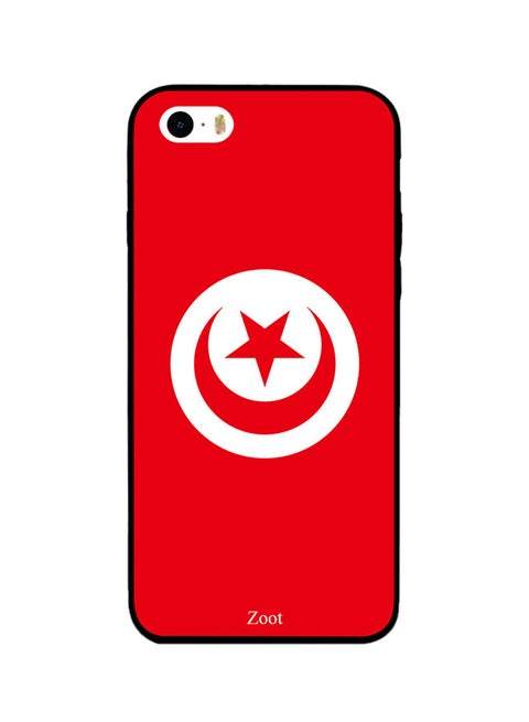 Thermoplastic Polyurethane Protective Case Cover For Apple iPhone 5 Tunisia Flag