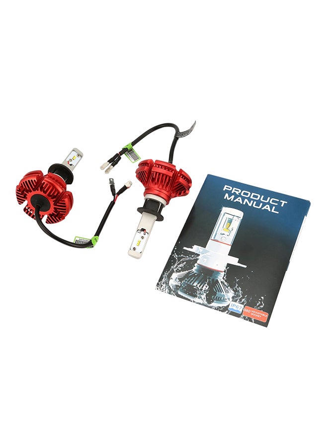 OUTAD 2-Piece Adjustable Socket Waterproof LED Headlights - Image 1