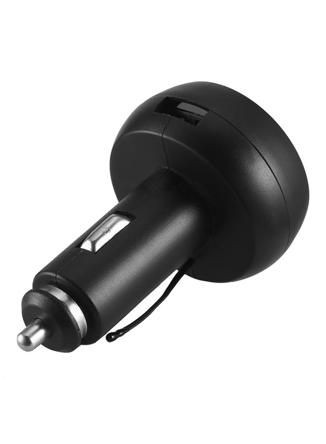 OUTAD 3-In-1 Digital LED USB Car Charger Black - Image 4