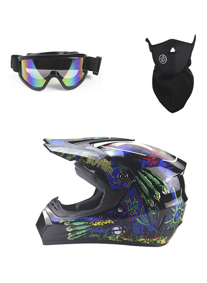 OUTAD 3-Piece Full Face Racing Motorcycle Helmet Kit - Image 5