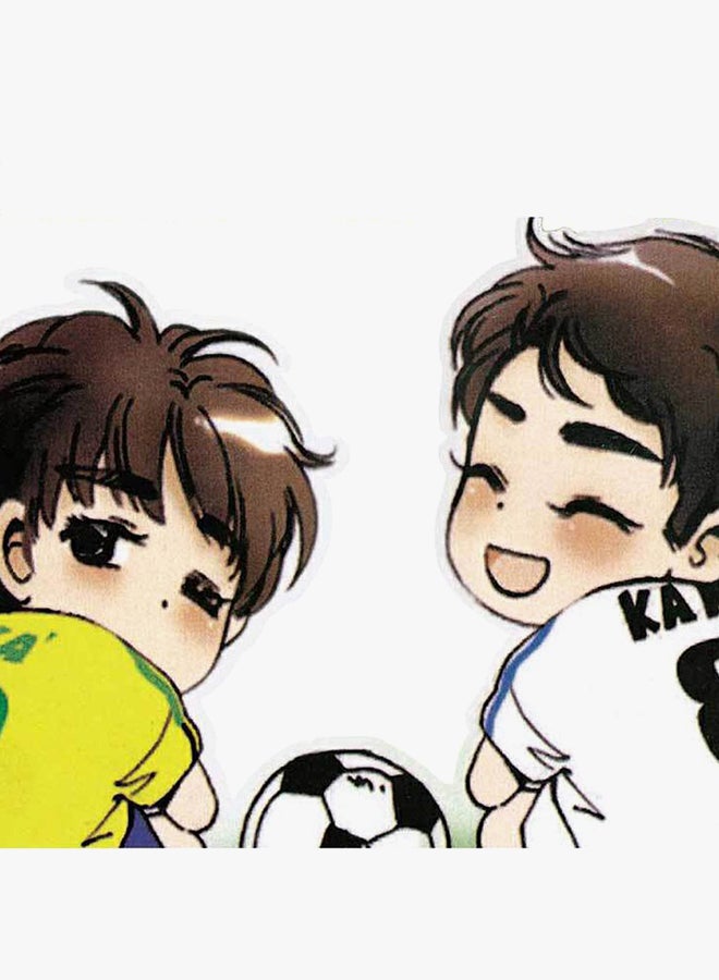 OUTAD Removable Football Player Pattern Cartoon Sticker - Image 2