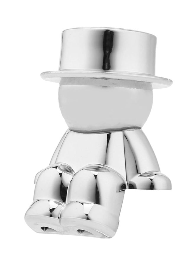 OUTAD Mini Villain Hat Magnetic Phone Holder Silver - Image 1