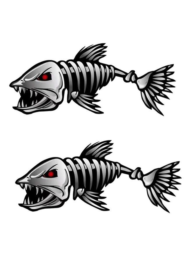 OUTAD Skeleton Reflective Car Sticker