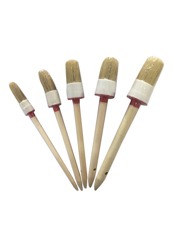 أوتاد فرشاة تنظيف عجلات بشعيرات صناعية دائرية الرأس مكونة من خمس قطع - Image 1