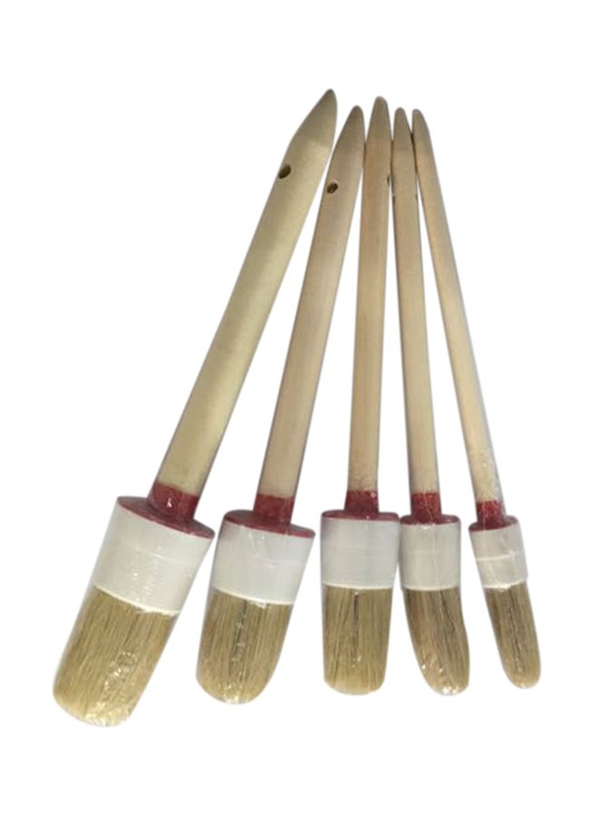 أوتاد فرشاة تنظيف عجلات بشعيرات صناعية دائرية الرأس مكونة من خمس قطع - Image 2