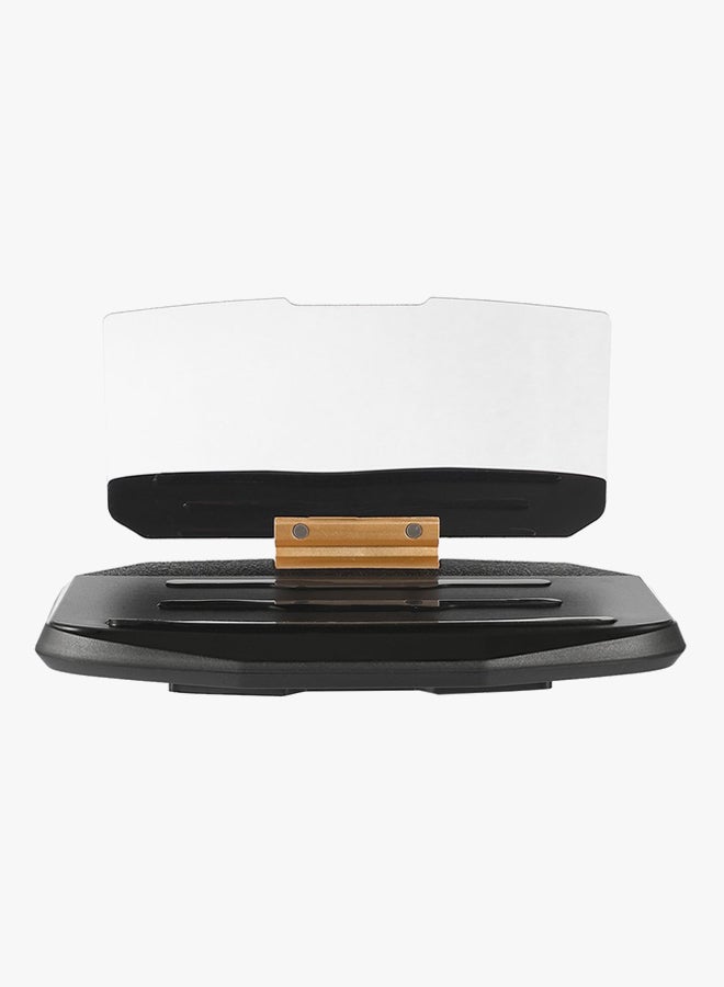 LESHP - Universal Car HUD Mobile Navigation Bracket Holder Clear/Black - Image 1