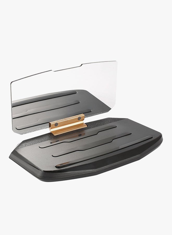 LESHP - Universal Car HUD Mobile Navigation Bracket Holder Clear/Black - Image 1