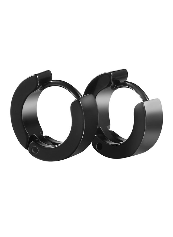 Generic - Stainless Steel Pretty Cool Hoop Earrings - Image 1