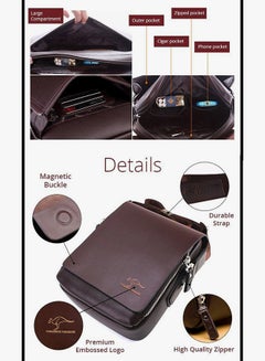 KANGAROO KINGDOM Classic Crossbody Bag Brown  - Image 5