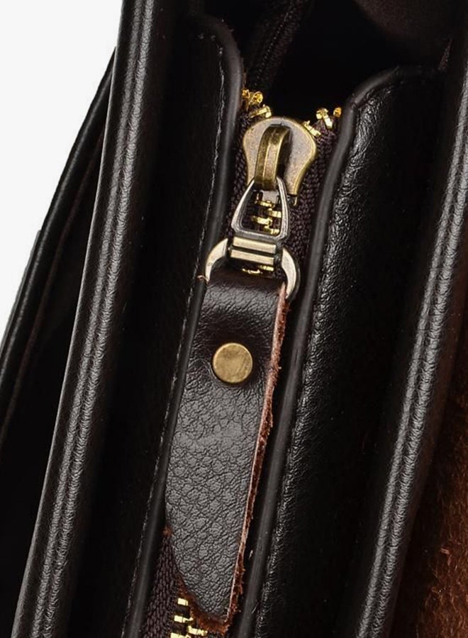 VIDENG POLO Exclusive Crossbody Bag Brown - Image 4