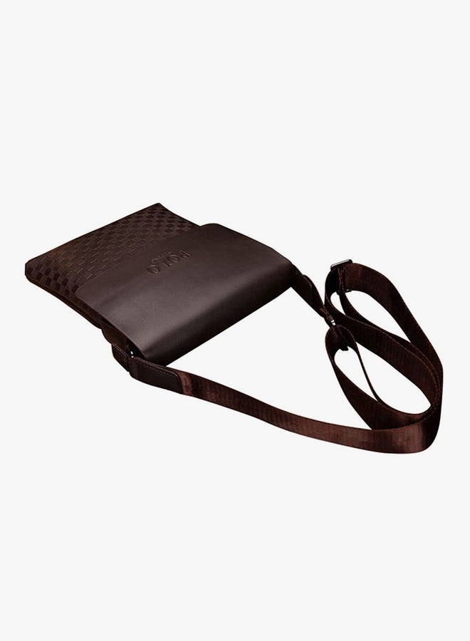 VIDENG POLO Exclusive Messenger Bag Brown  - Image 3