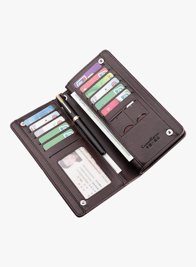 Curewe Kerien Exclusive Zipper Wallet Brown - Image 2