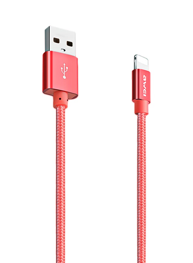 أوي كابل CL - 988 للشحن ونقل البيانات بـ 8 دبابيس أحمر