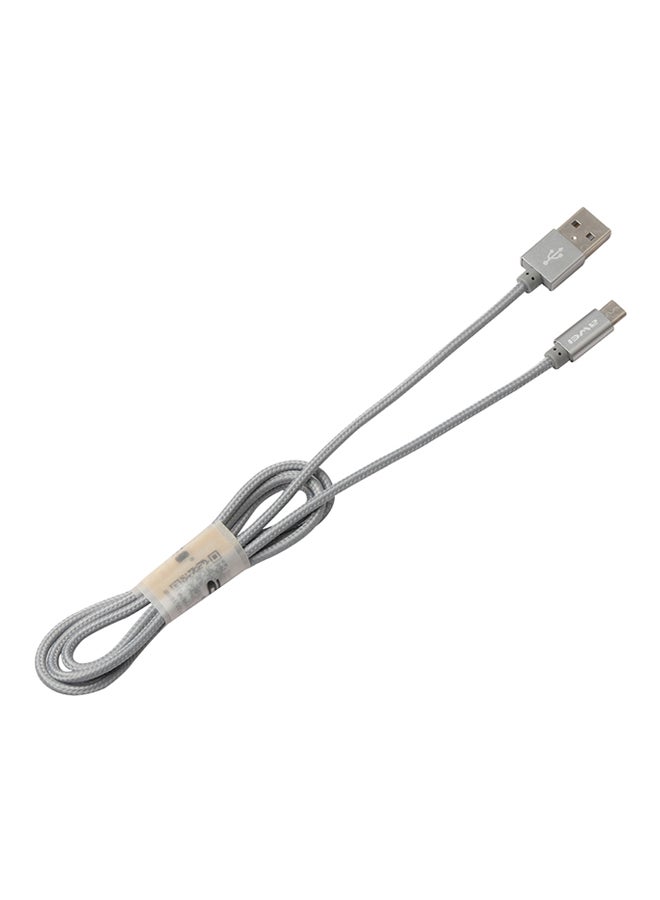 Awei Micro USB Data Charging Cable Grey - Image 1