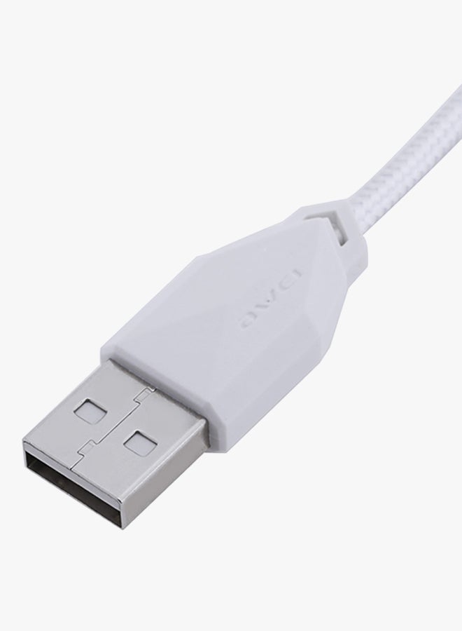 Awei Micro USB Data Cable White - Image 4