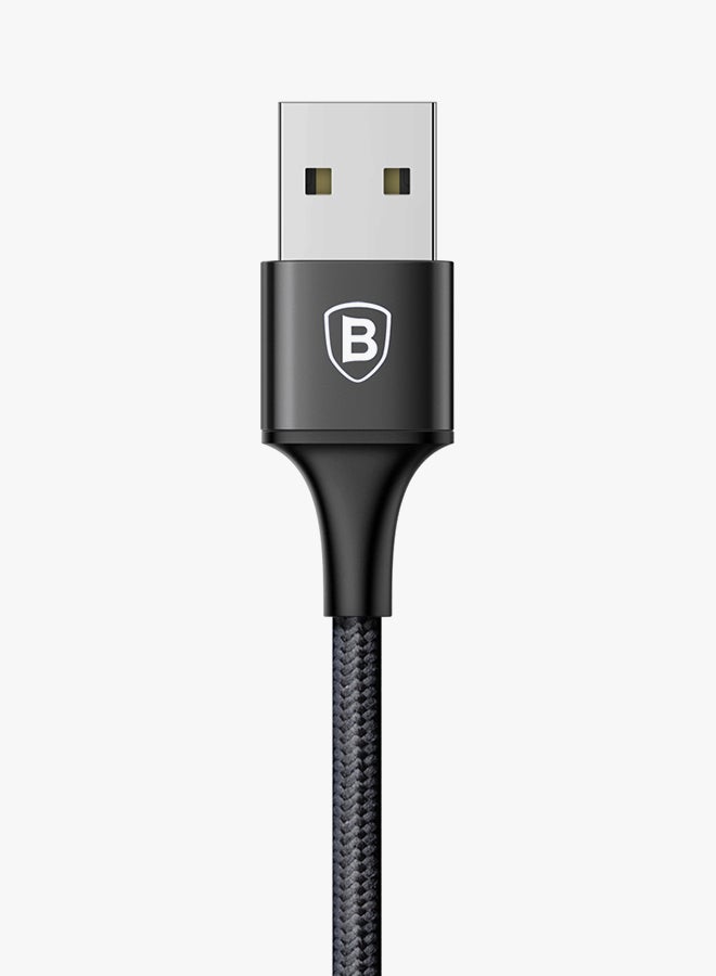Baseus 3-In-1 Multi-Interface Data Charging Cable Black  - Image 5