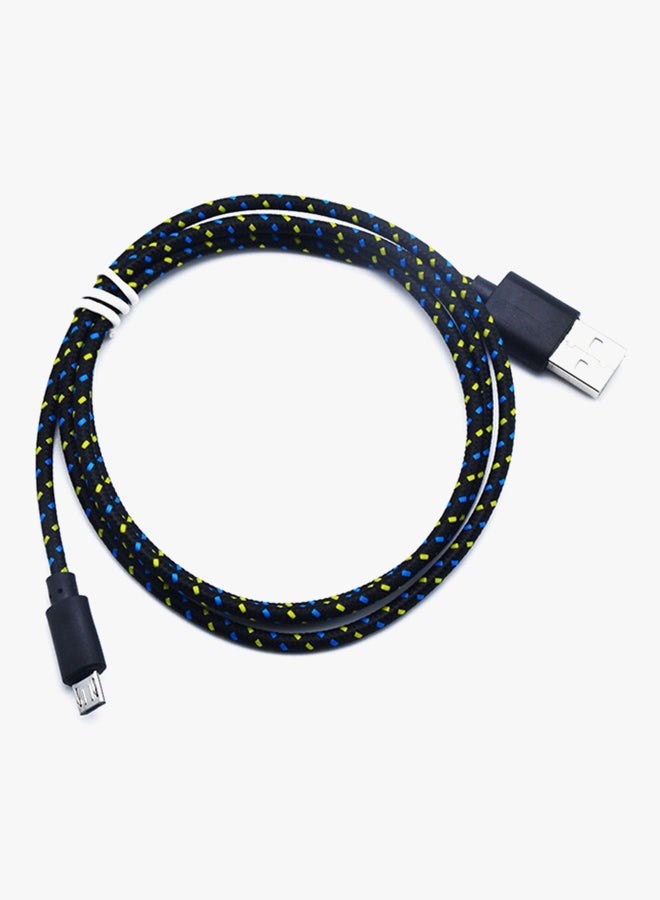 Micro USB Data Sync Charging Cable Black - Image 3