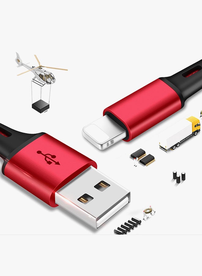 3-In-1 Charging Cable Red - Image 2