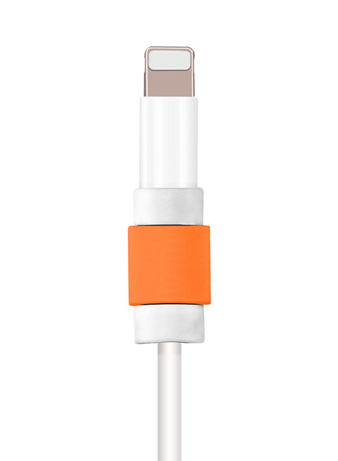 Data Line Protector For Apple Data Cable Orange