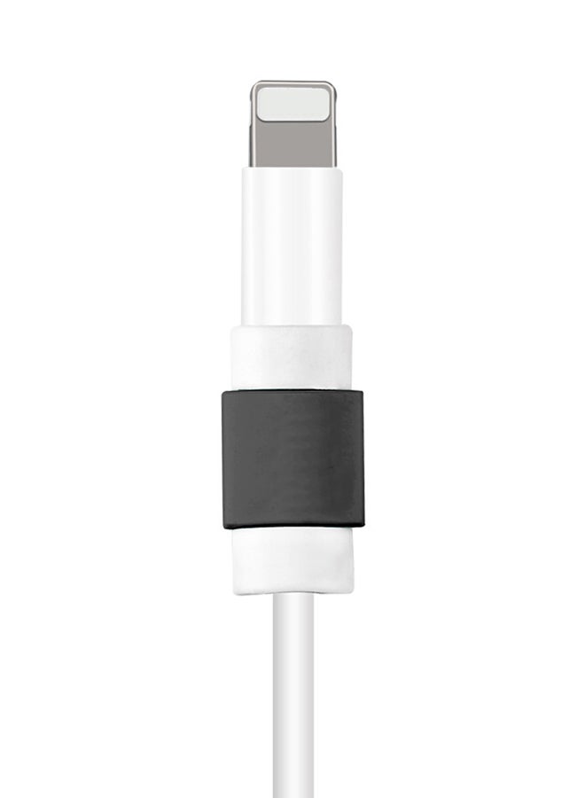 Data Line Protector For Apple Data Cable Black