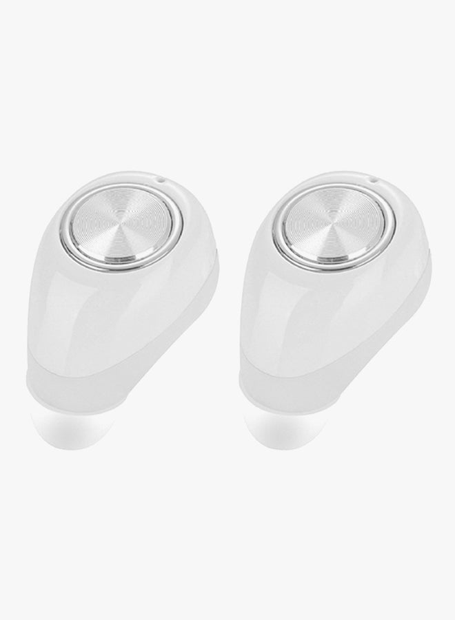 Bluetooth V4.2 Wireless Stereo Surrounding Earphones Noise Cancelling with Recharging Organizer White - Image 3