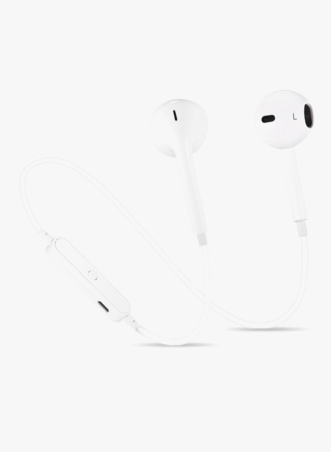 Generic S6 Bluetooth In-Ear Earphones White  - Image 2