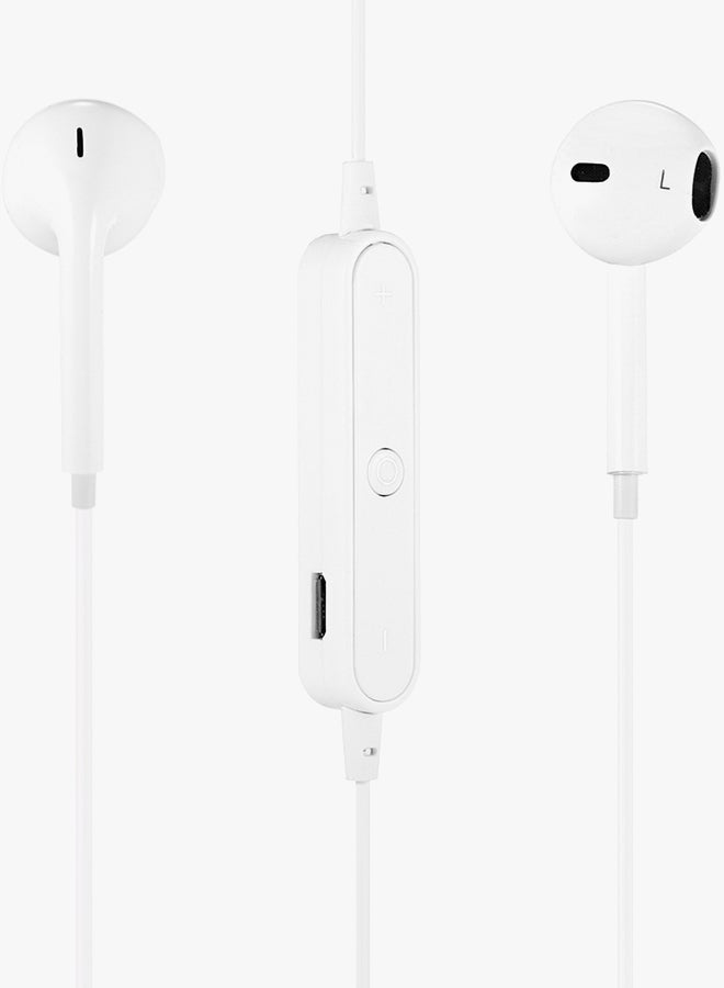 Generic S6 Bluetooth In-Ear Earphones White  - Image 3