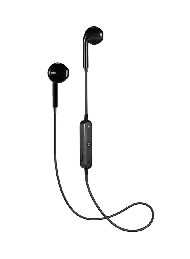 Generic - S6 Wireless Bluetooth Noise Reduction Sport Earbuds Black - Image 1
