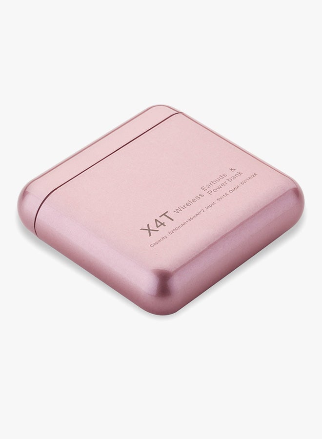 Generic - X4T Bluetooth In-Ear Earphones With Mic Light Pink - Image 1