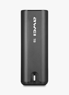 Awei T8 Mini TWS Twins True Wireless Bluetooth V4.2 Earbuds Headset With Charging Base Black  - Image 3