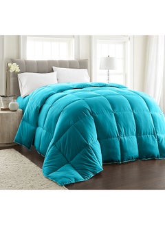 Egyptian Cotton Solid Comforter Turquoise