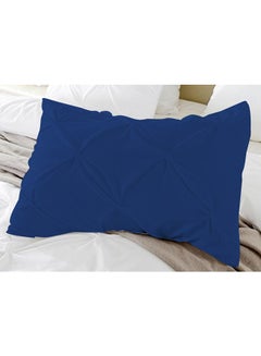 3-Piece Pinch Pleated Egyptian Cotton Duvet Cover Set Royal Blue - v1531934851/N15765084A_2