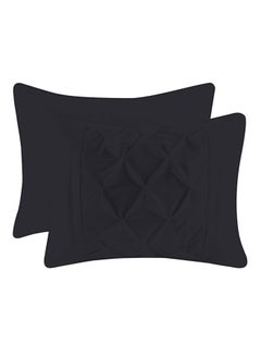 3-Piece Tufted Pattern Egyptian Cotton Duvet Cover Set Black - v1531934905/N15765113A_2