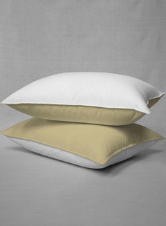 3-Piece Reversible Egyptian Cotton Duvet Cover Set Beige/White - v1531934995/N15765151A_4