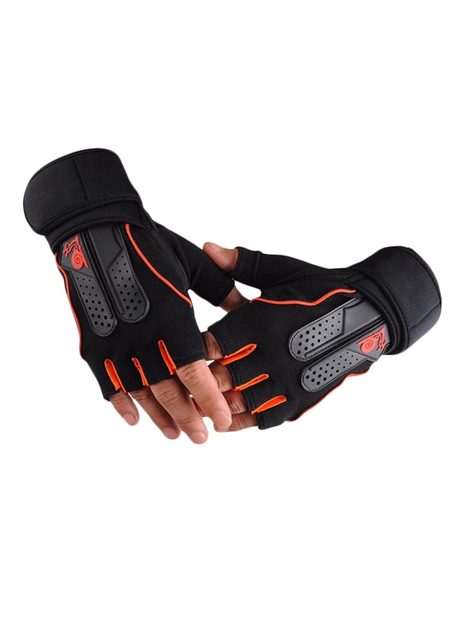 Training Exercise Weight Lifting Half Fingers Gloves Set