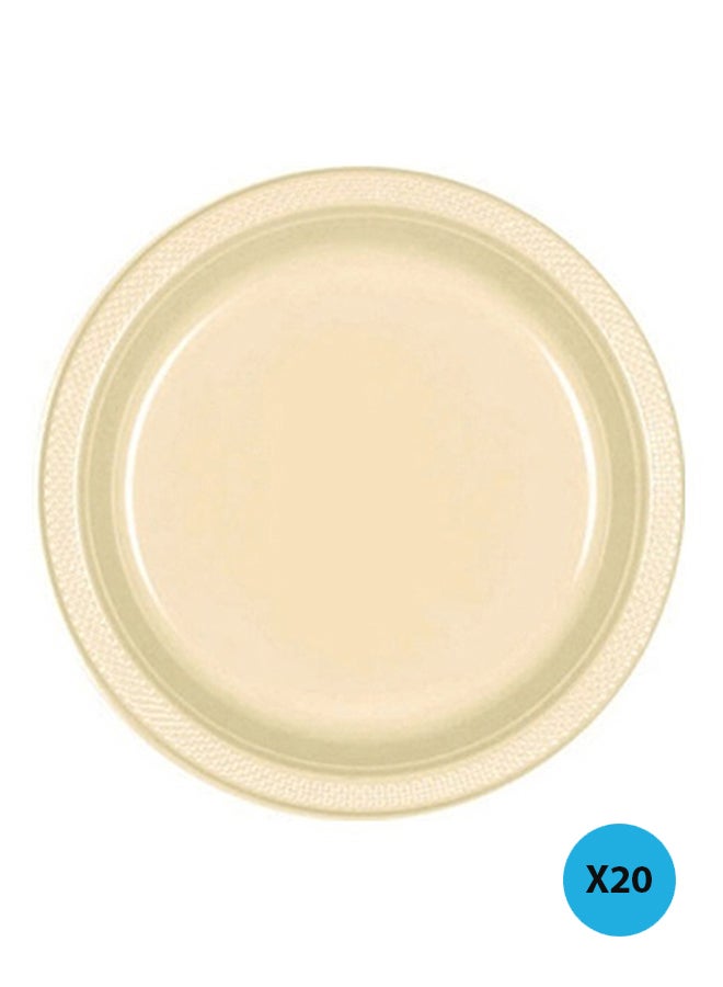 Amscan 20-Piece Plastic Round Shaped Plates 7centimeter Tableware Party Supplies 7cm