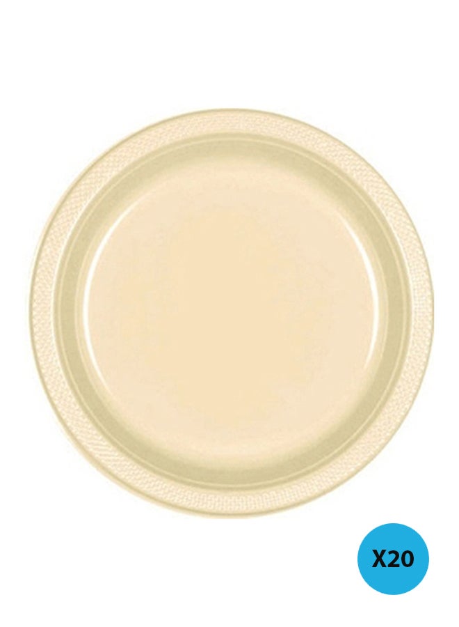 Amscan 20-Piece Decorative Party Plates Set 10.25inch Tableware Party Supplies 10.25inch