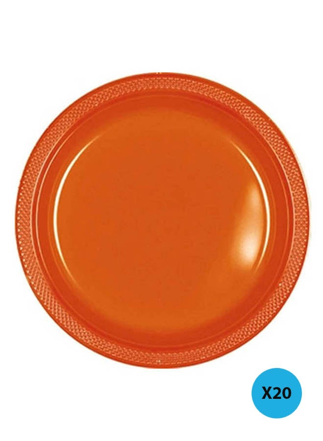 Amscan 20-Piece Plastic Plate 7inch Tableware Party Supplies 7inch