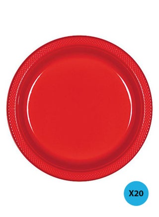20-Piece Decorative Party Plates Set 9inch Tableware Party Supplies 9inch - v1531979939/N15677296A_1