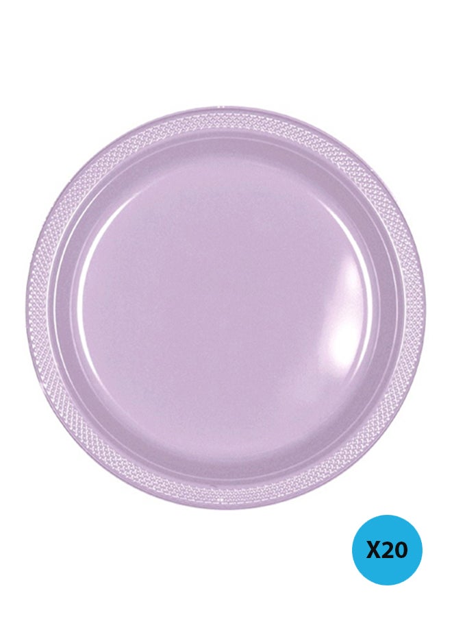Amscan 20-Piece Decorative Party Plate 9inch Tableware Party Supplies 9inch