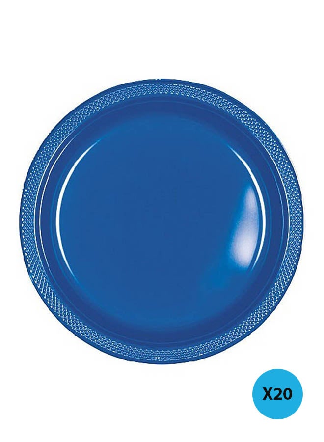 Amscan Pack Of 20 Plastic Plates 10inch Tableware Party Supplies 10inch
