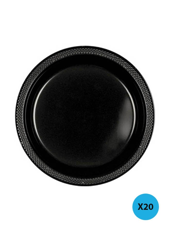 Amscan 20-Piece Plastic Serving Plates 7inch Tableware Party Supplies 7inch