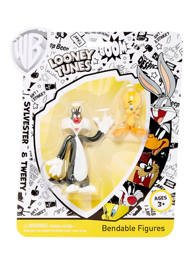 Looney Tunes - Sylvester And Tweety Bendable Figure Set - Image 1