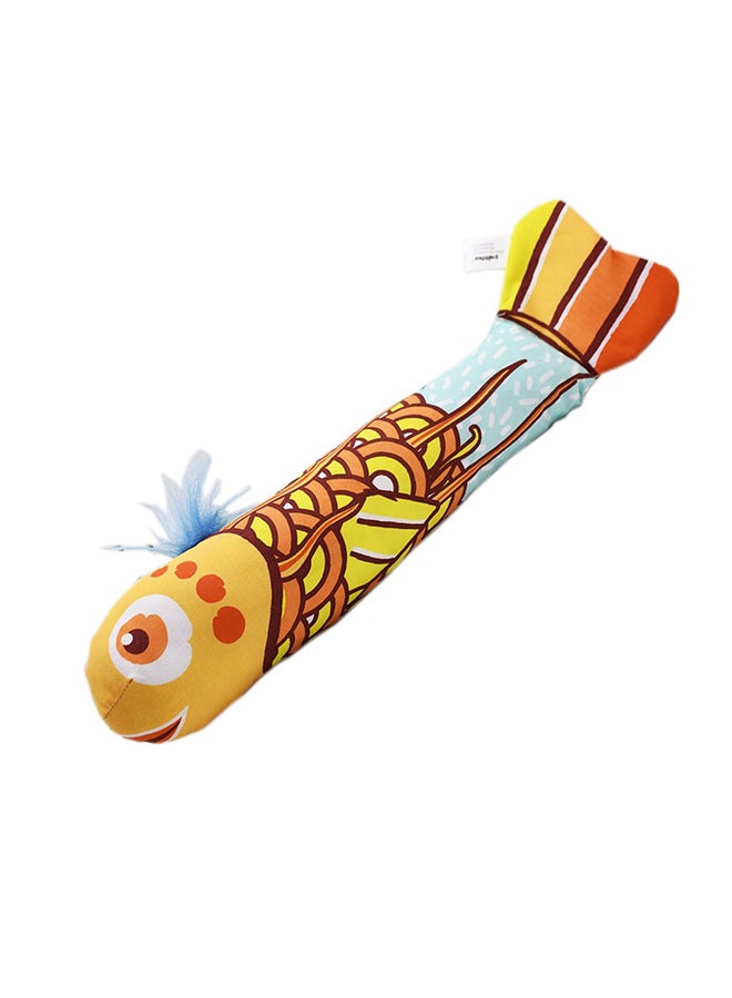 أوتاد دمية قطة تفاعلية بتصميم سمكة سويل يلو Small