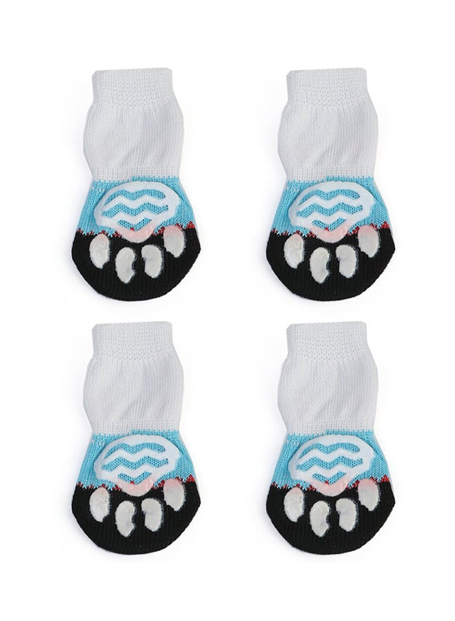 OUTAD Cute Pattern Pure Cotton Socks For Pets Blue/White 110x10x100mm - Image 1