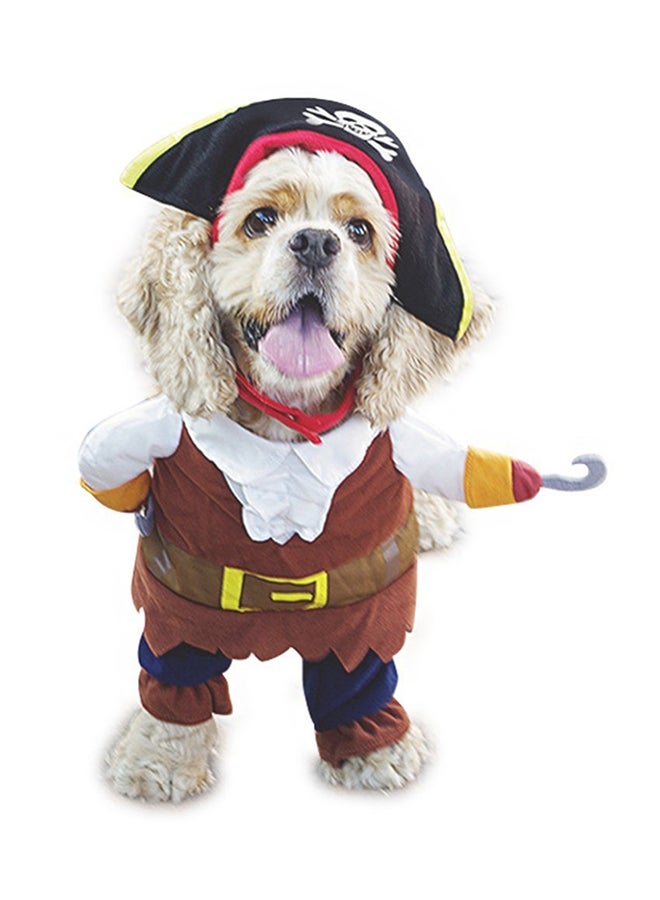 OUTAD Funny Pirate Suit For Pets Multicolour Medium - Image 2