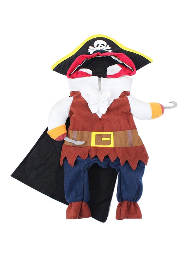OUTAD Funny Pirate Suit For Pets Multicolour Medium - Image 1